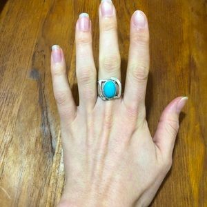 Authentic Sterling Silver & Turquoise Ring